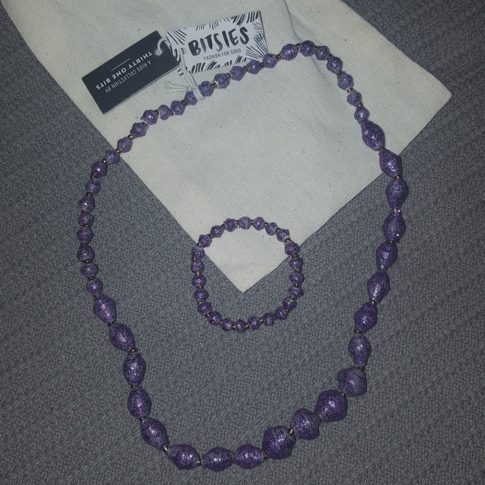 Girls Matching Necklace and Bracelet NWT